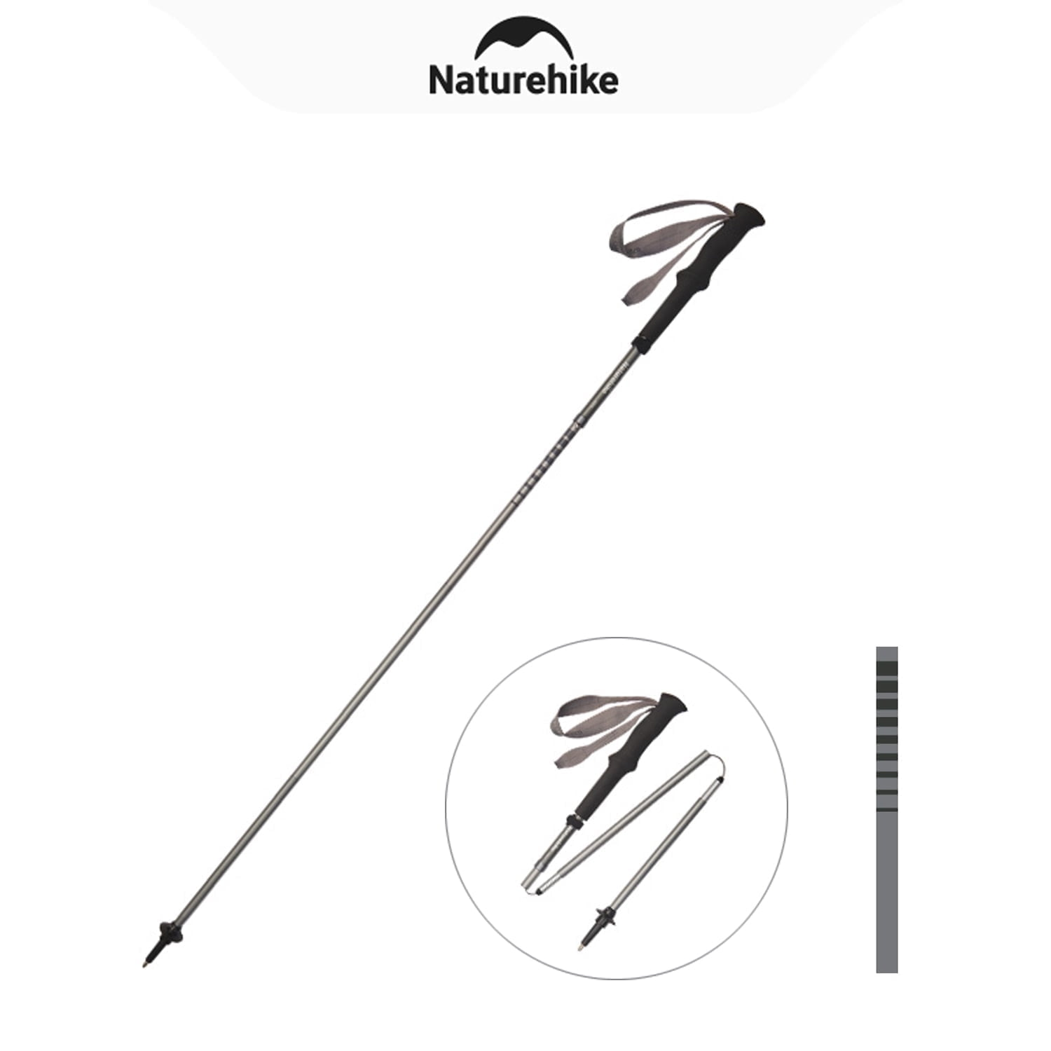 Naturehike EXT1 ๅ้ช Carbon Fiber Folding Trekking Poles